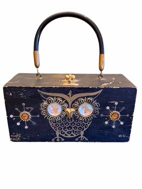 Vintage Enid Collins Night Owl Box Bag 1960s